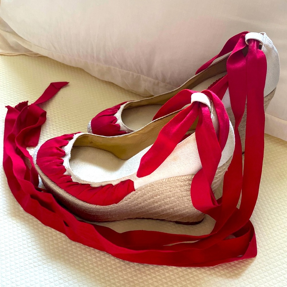 Beautiful red Christian Louboutin Wedges